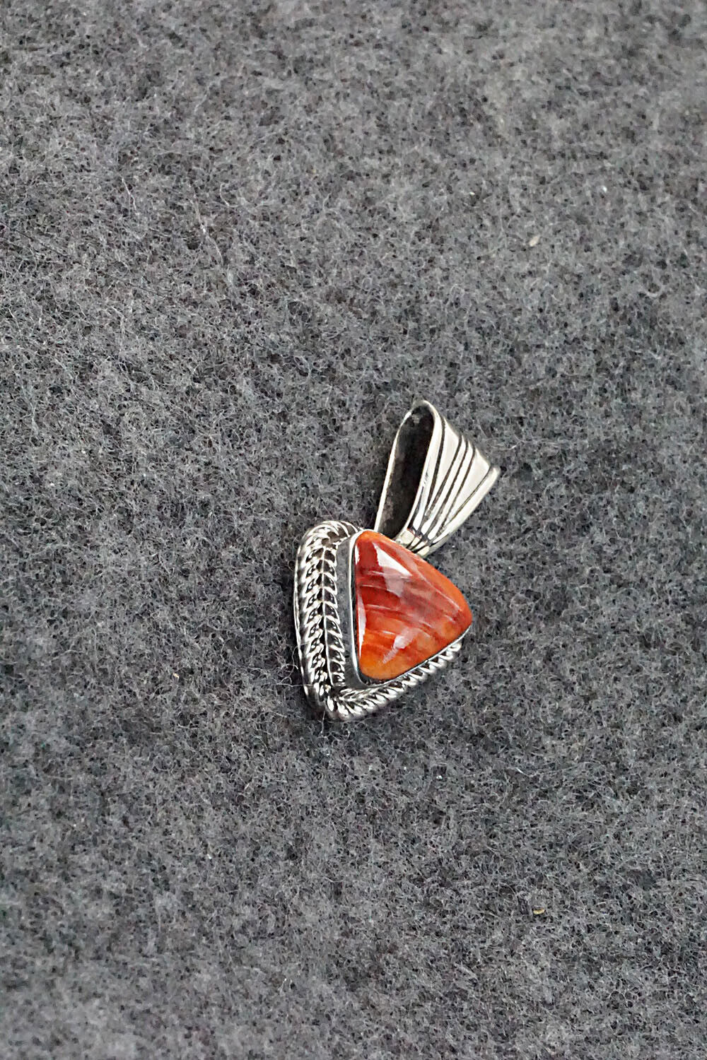 Spiny Oyster and Sterling Silver Pendant - Sadie Jim