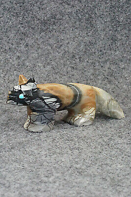 Wolf Zuni Fetish Carving - Ronnie Lunasee