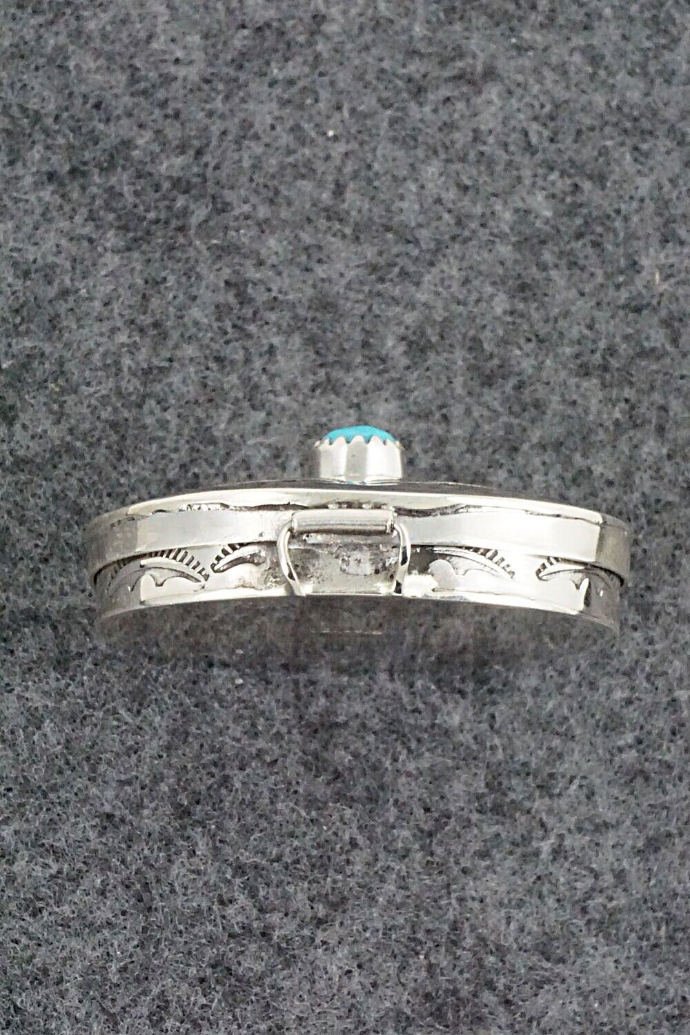 Turquoise & Sterling Silver Pill Box - Elouise Curtis