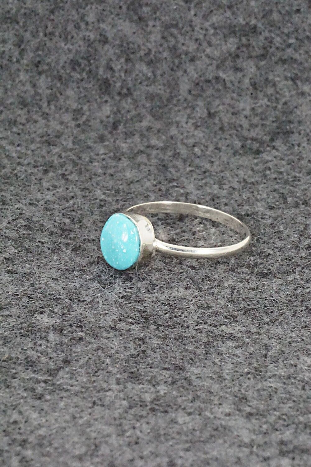 Turquoise & Sterling Silver Ring - Trista Slow - Size 5.75