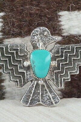 Turquoise & Sterling Silver Ring - Delbert Arviso - Size 9.5