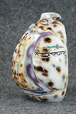 Owl Zuni Fetish Carving - Donovan Laiwakete