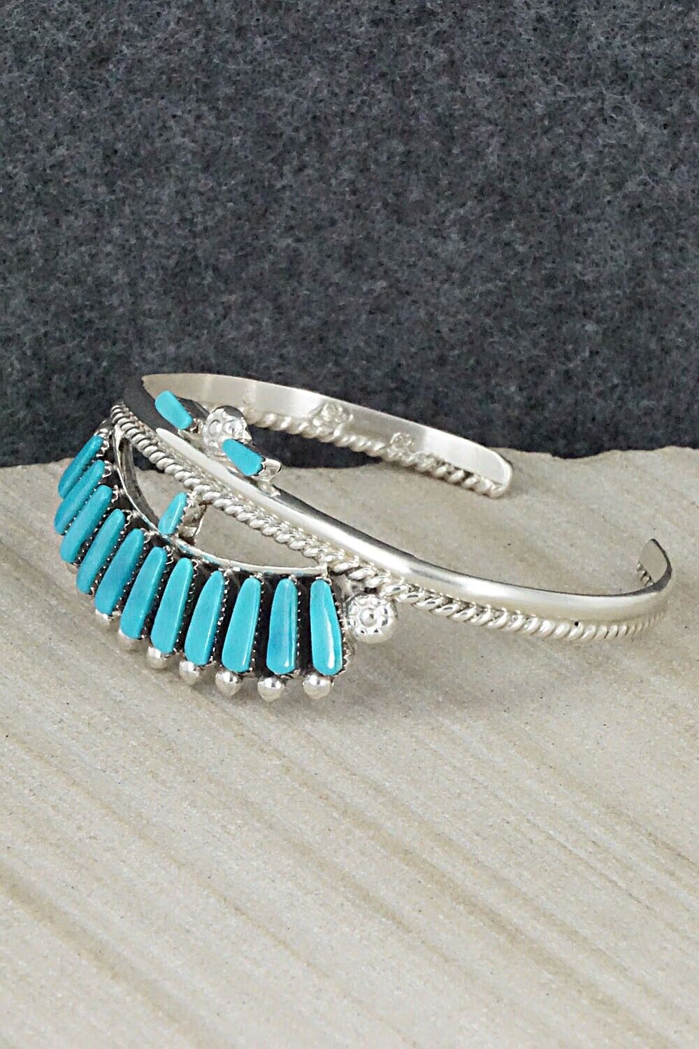 Turquoise & Sterling Silver Bracelet - Carlene Hattie