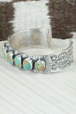 Turquoise & Sterling Silver Bracelet - Garrett Hale - High Lonesome Trading