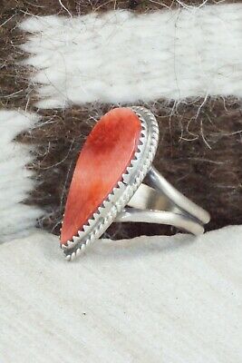 Spiny Oyster and Sterling Silver Ring - Selina Warner - Size 6