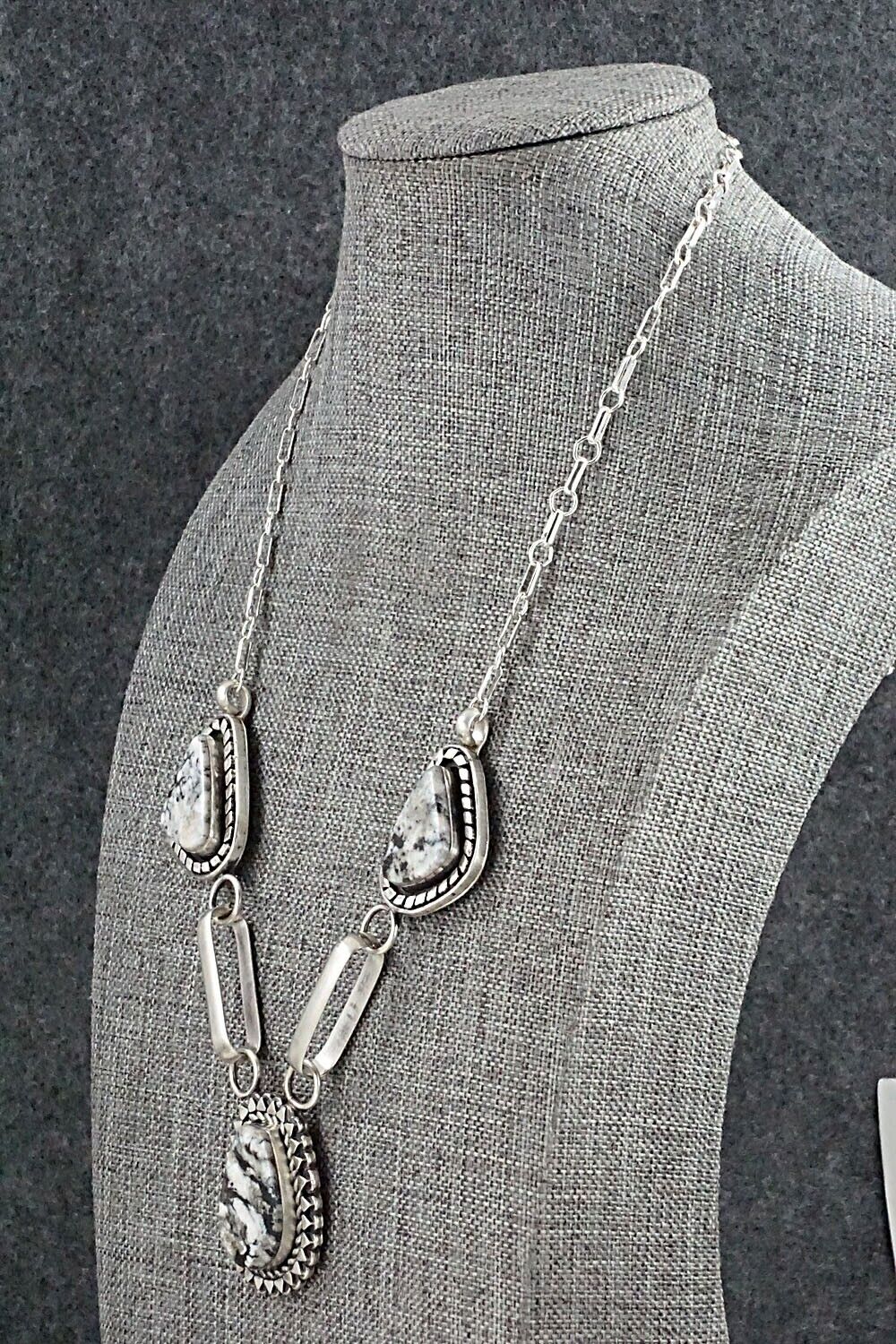 White Buffalo & Sterling Silver Necklace - Mike Smith