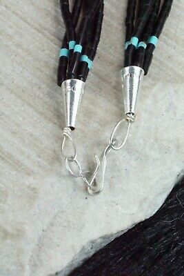 Turquoise, Shell, Coral & Sterling Silver Necklace - Esquipula Tenorio