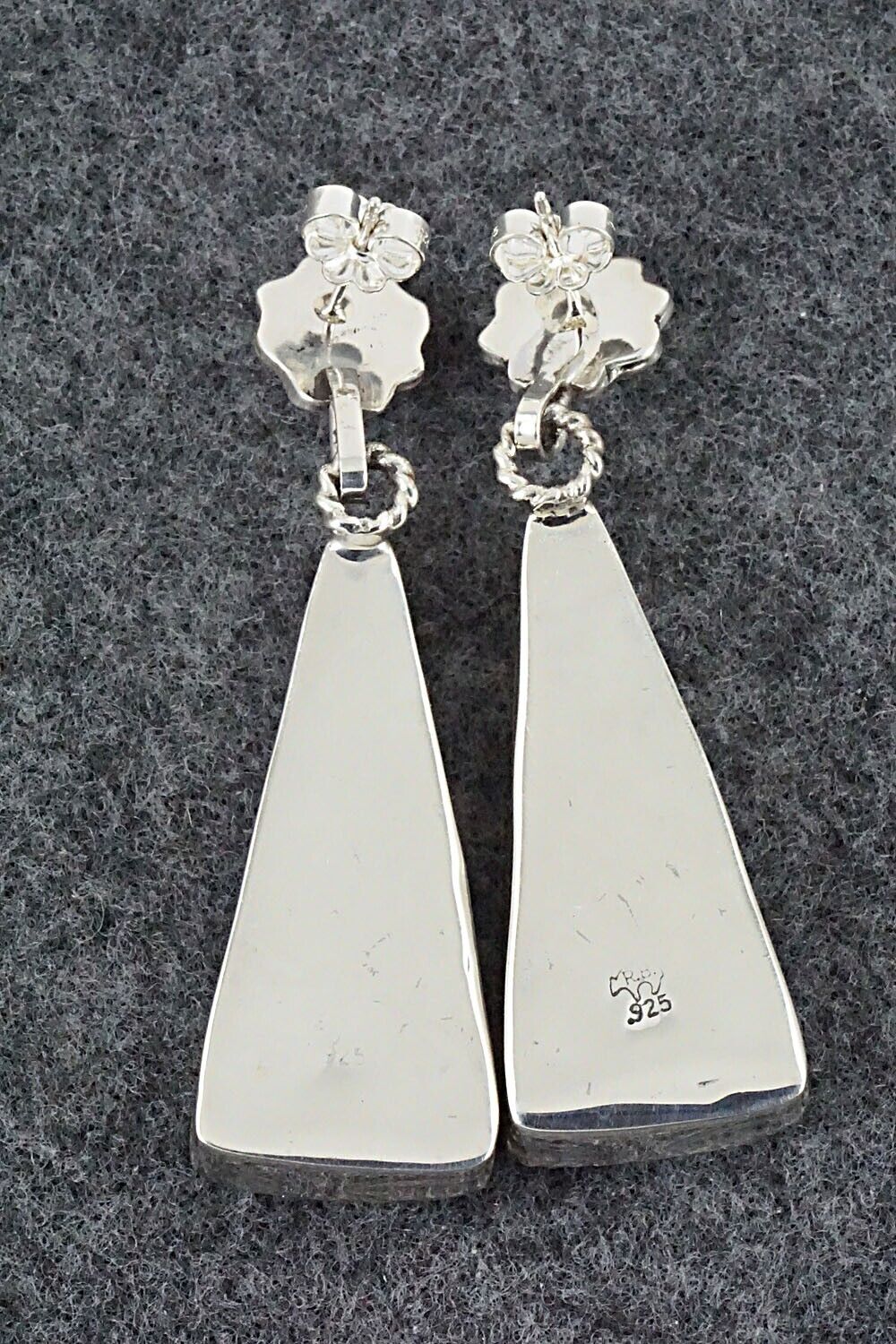 Turquoise & Sterling Silver Earrings - Gregg Yazzie
