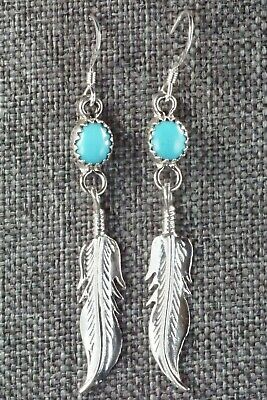 Turquoise and Sterling Silver Earrings - Sharon McCarthy