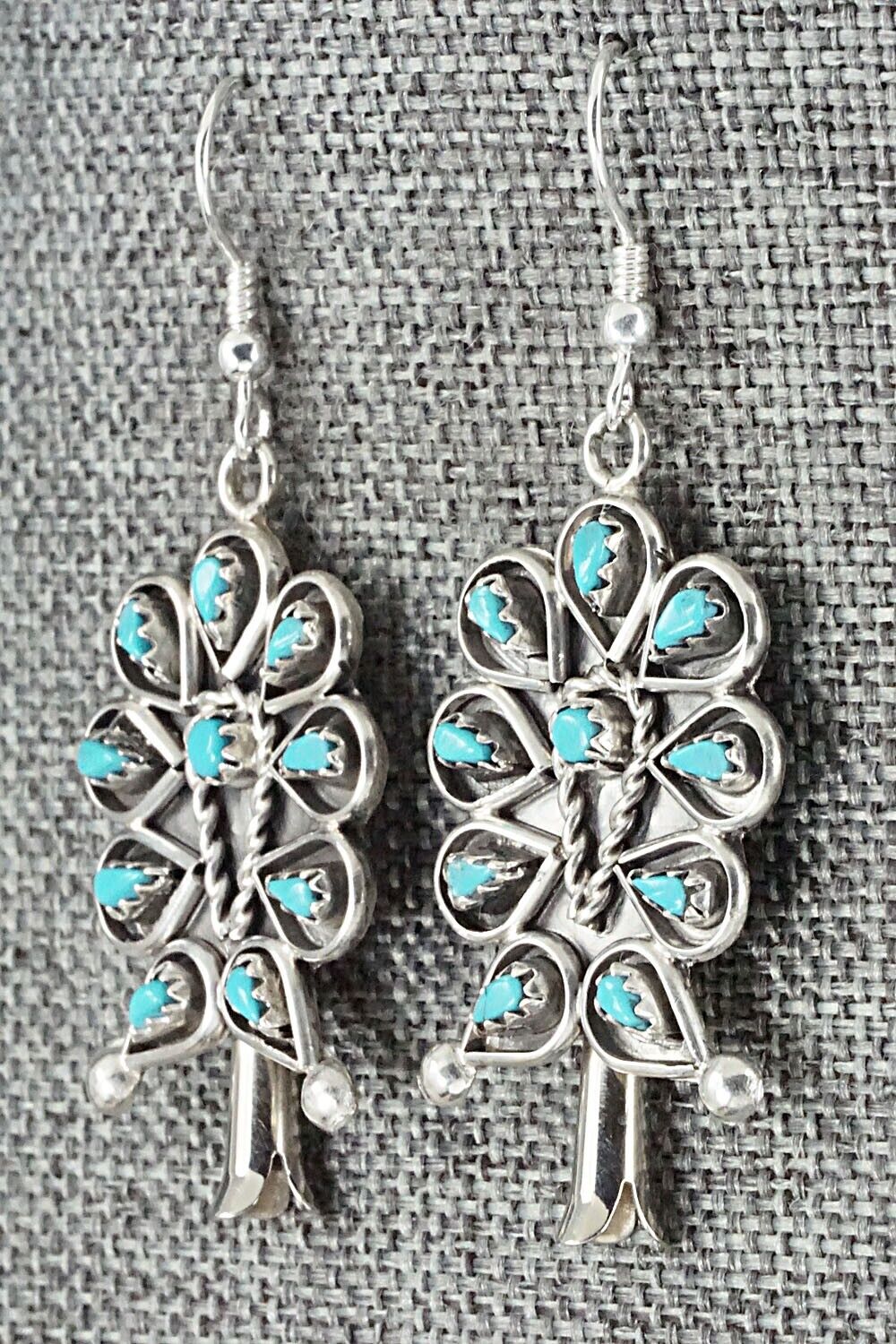 Turquoise & Sterling Silver Earrings - Tricia Leekity