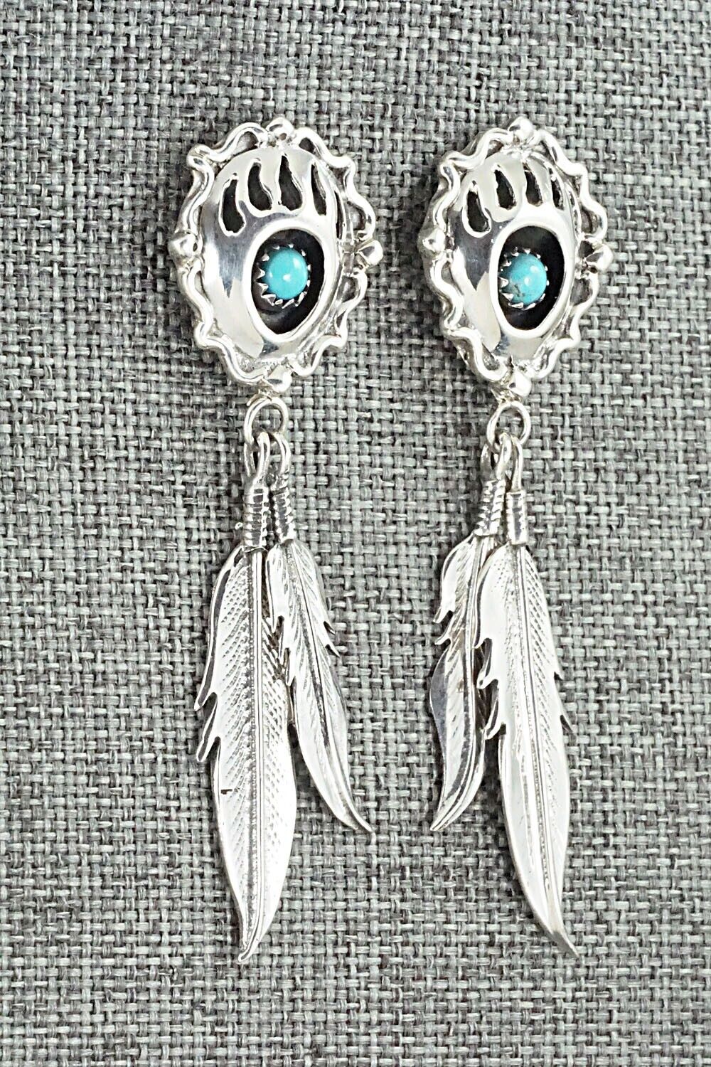 Turquoise & Sterling Silver Earrings - Annie Spencer