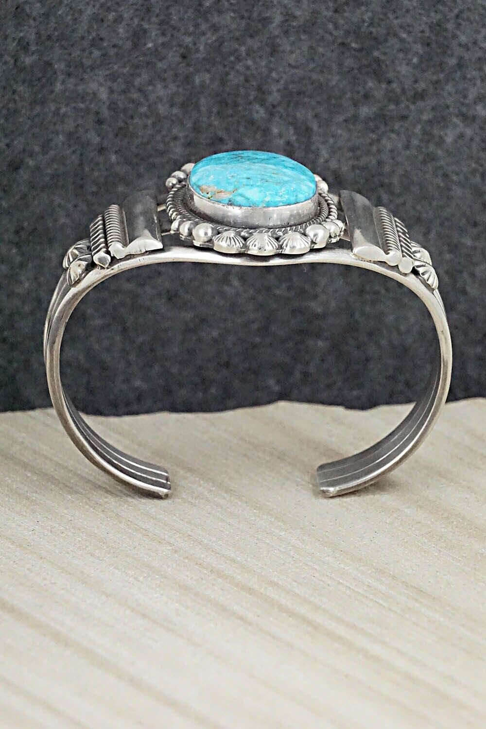 Turquoise & Sterling Silver Bracelet - Tom Lewis