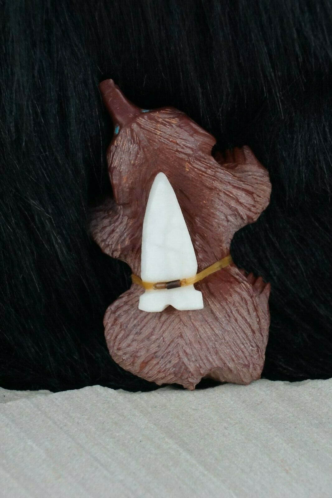 Badger Zuni Fetish Carving - Albert Eustance Jr - High Lonesome Trading
