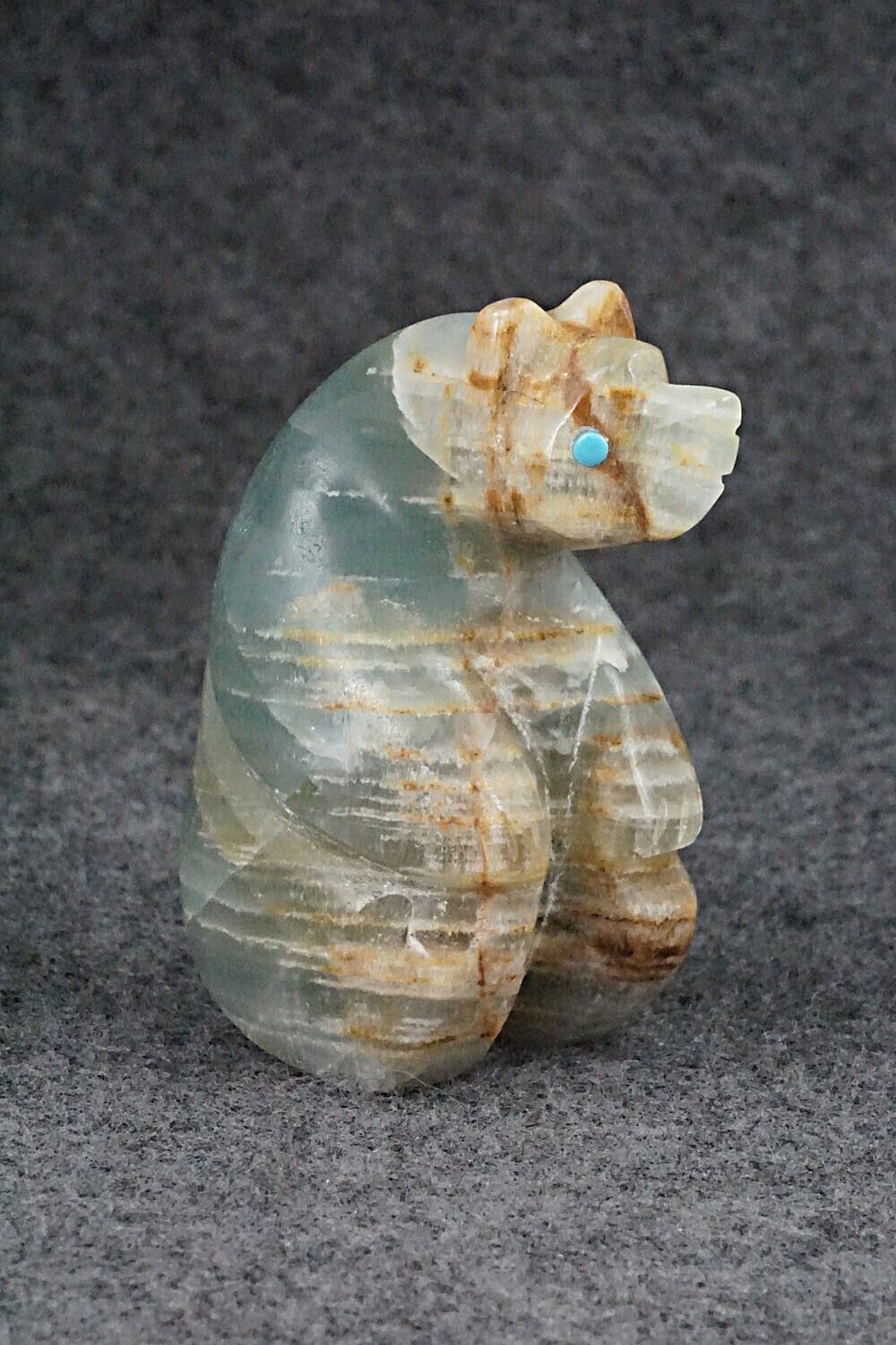 Bear Zuni Fetish Carving - Ronnie Lunasee