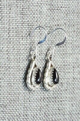 Onyx & Sterling Silver Earrings - Annie Spencer