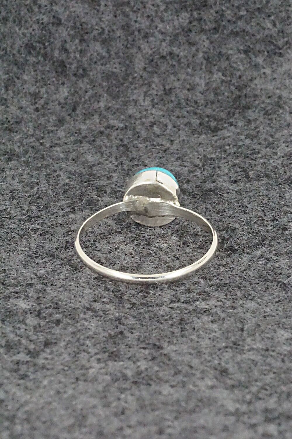 Turquoise & Sterling Silver Ring - Trista Slow - Size 6.5