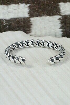 Navajo Sterling Silver Bracelet - Elaine Tahe