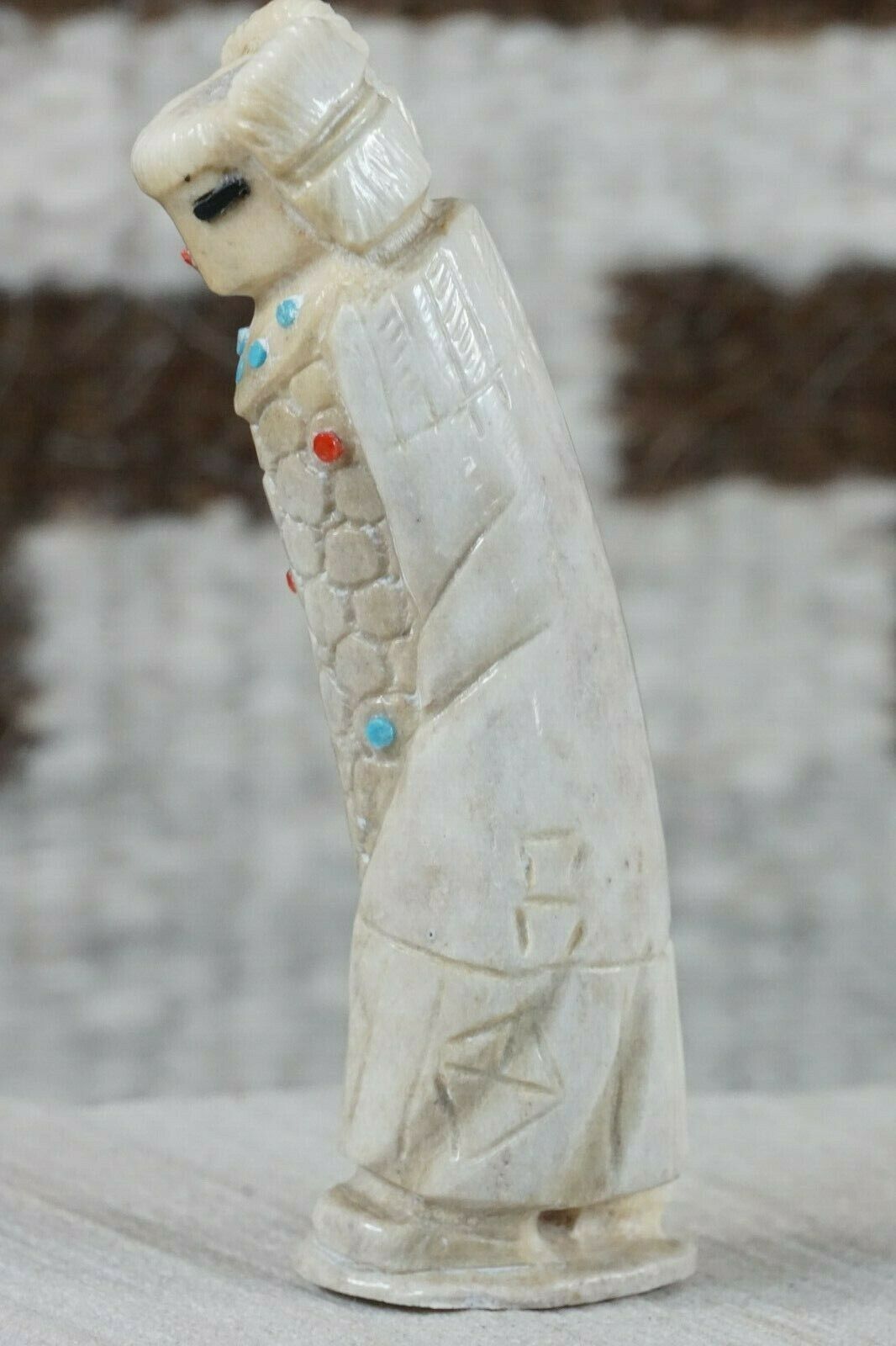Corn Maiden Zuni Fetish Carving - Derrick Kaamasee - High Lonesome Trading