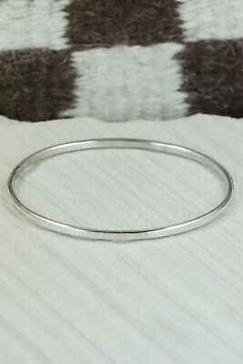 Navajo Sterling Silver Bangle - Elaine Tahe