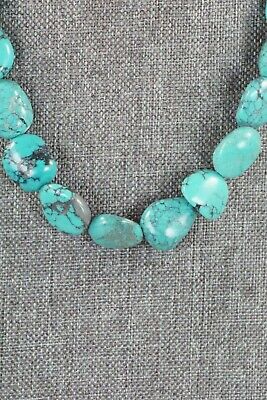 Turquoise & Sterling Silver Necklace - Navajo