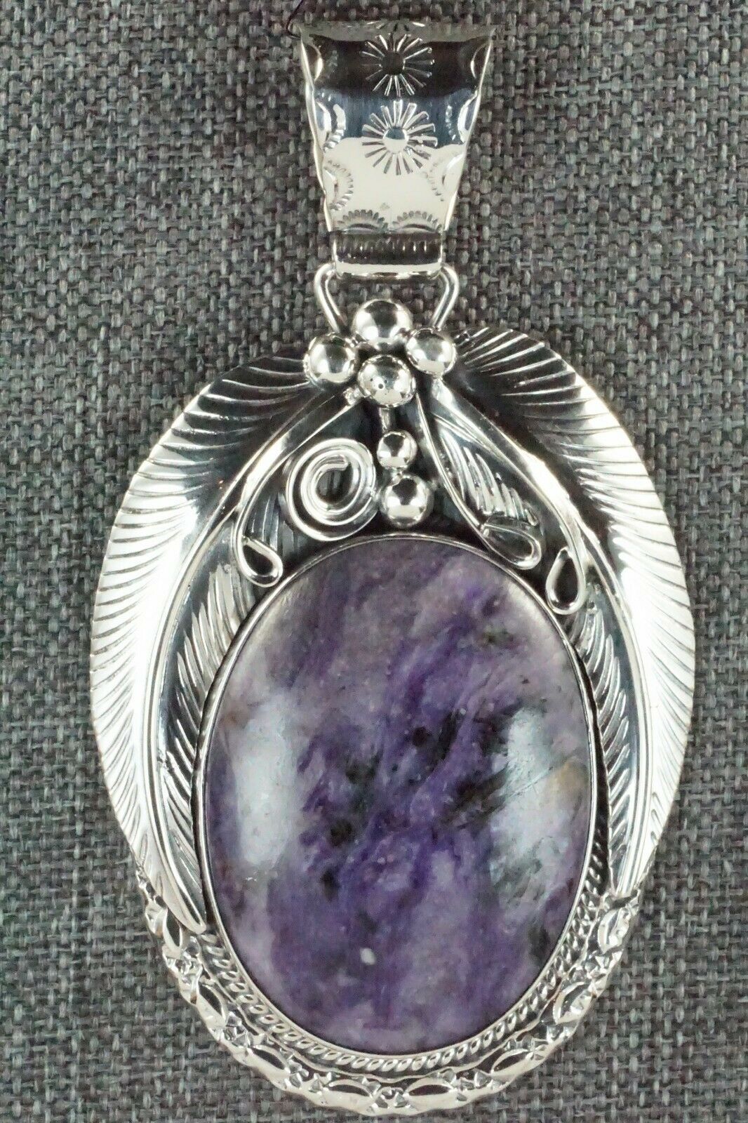Charoite & Sterling Silver Pendant - Davey Morgan