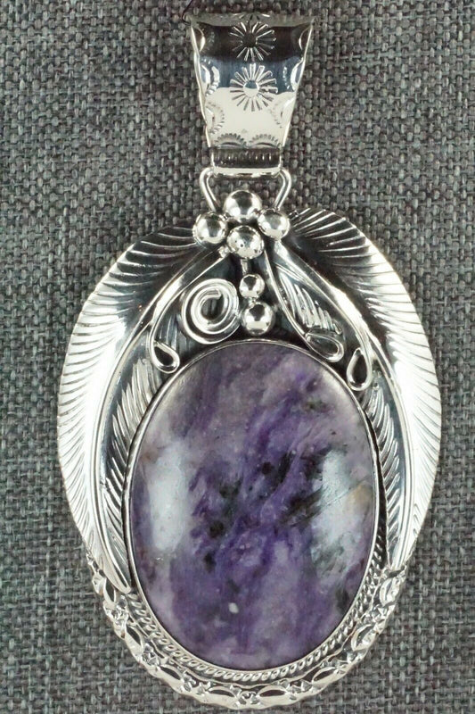 Charoite & Sterling Silver Pendant - Davey Morgan