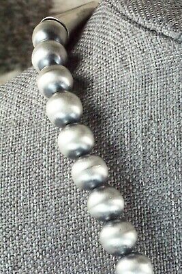 Turquoise & Sterling Silver Navajo Pearl Necklace - Jan Mariano