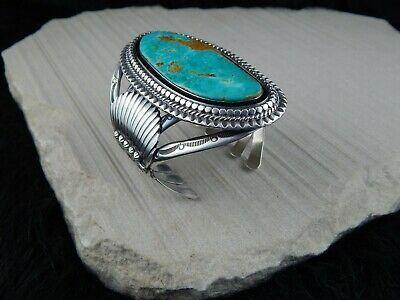 Navajo Royston Turquoise & Sterling Silver Bracelet - Raymond Delgarito - High Lonesome Trading