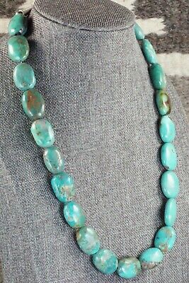 Turquoise & Sterling Silver Necklace - Navajo