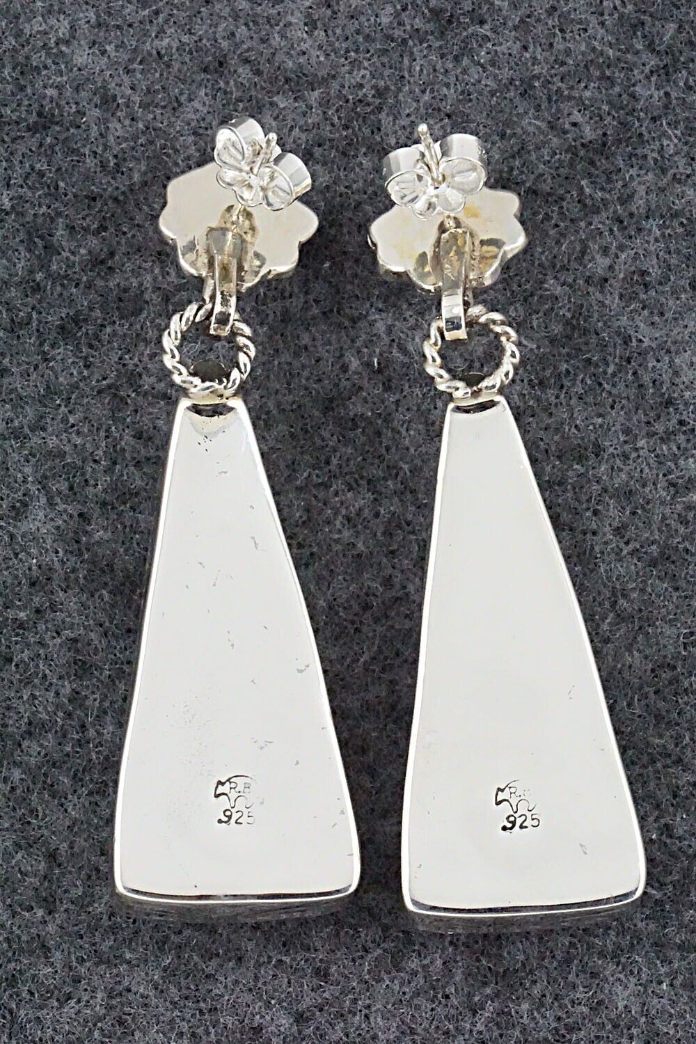 Turquoise & Sterling Silver Earrings - Gregg Yazzie