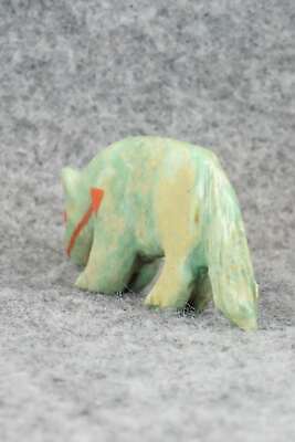 Wolf Zuni Fetish Carving - Andres Quandelacy