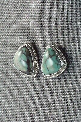 Navajo Turquoise & Sterling Silver Earrings - Judy Largo