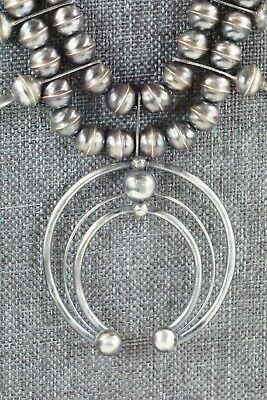 Sterling Silver Squash Blossom & Earrings - Phil Garcia
