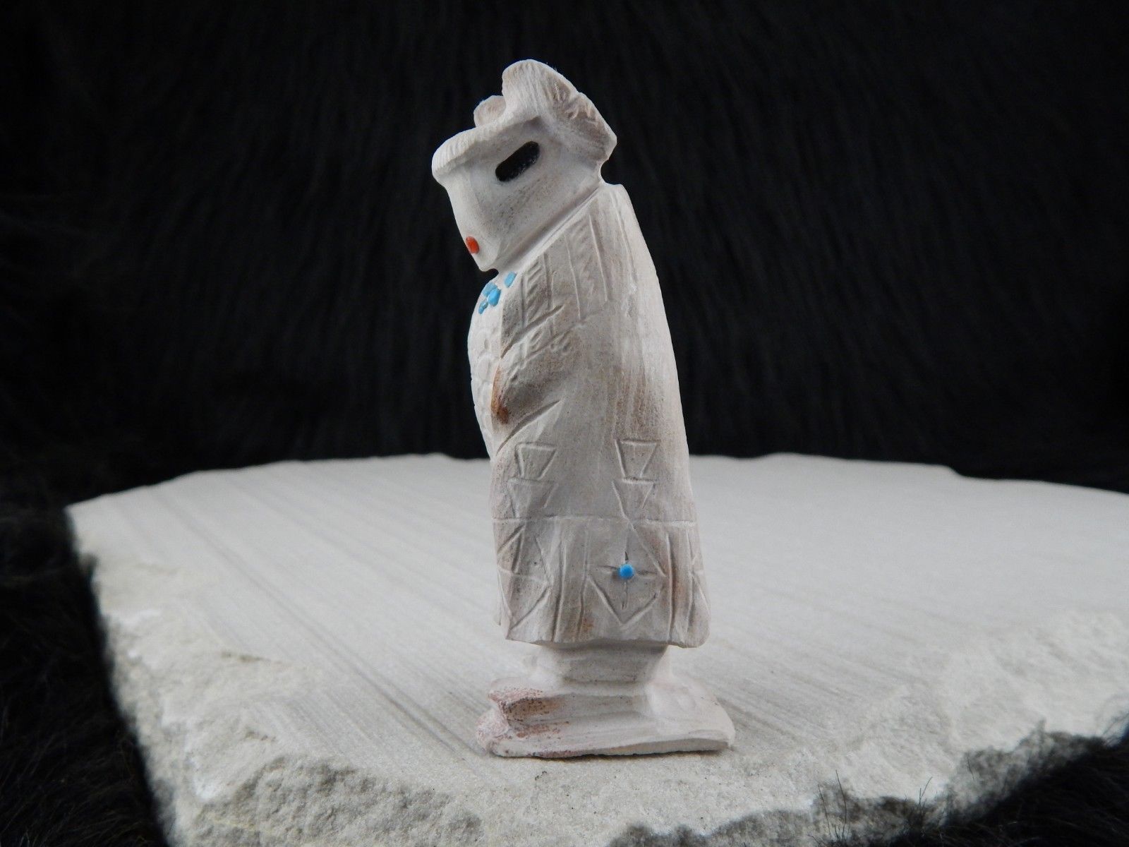 Corn Maiden Zuni Fetish Carving - Derrick Kaamasee - High Lonesome Trading