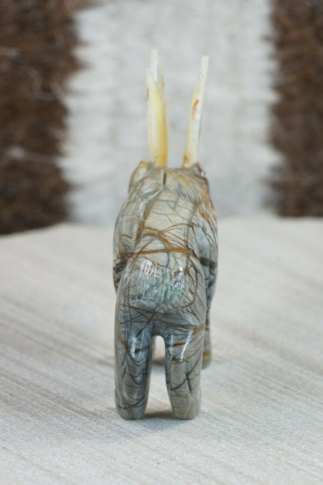 Moose Zuni Fetish Carving - Jonas Hastito