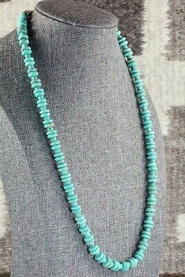 Turquoise & Sterling Silver Necklace - Navajo