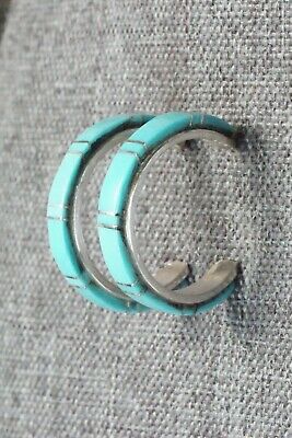 Turquoise & Sterling Silver Earrings - Terrence Panteah