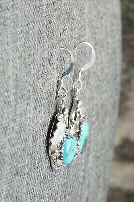 Turquoise & Sterling Silver Earrings - Roberta Begay