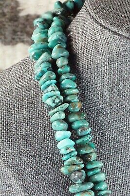 Turquoise & Sterling Silver Necklace - Navajo