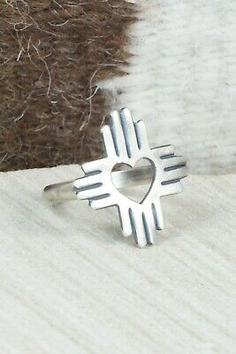 Sterling Silver Zia Ring - Raymond Coriz - Size 8.25