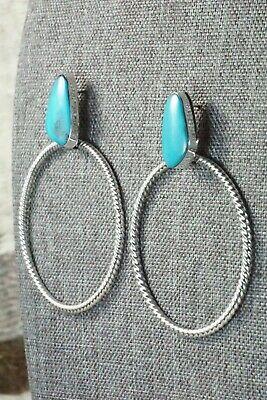 Turquoise & Sterling Silver Earrings - Annie Spencer - High Lonesome Trading