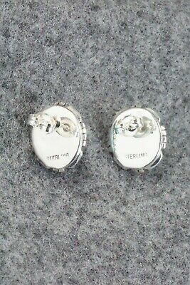 Turquoise & Sterling Silver Earrings - Amos Begay