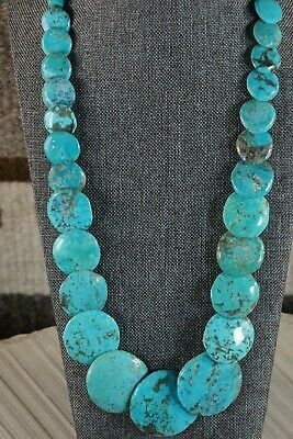 Santo Domingo Turquoise Necklace - JoAnne Garica - High Lonesome Trading
