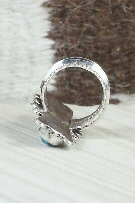 Turquoise & Sterling Silver Ring - Cris Nez - Size 8.5