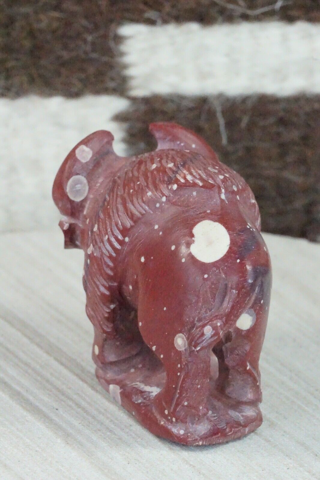 Buffalo Zuni Fetish Carving - Derrick Kaamasee