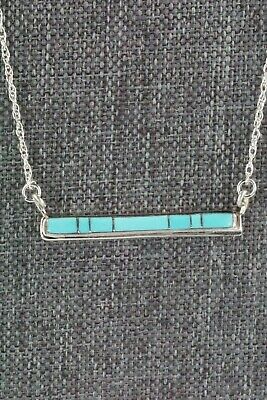 Turquoise & Sterling Silver Necklace - Rolanda Natachu