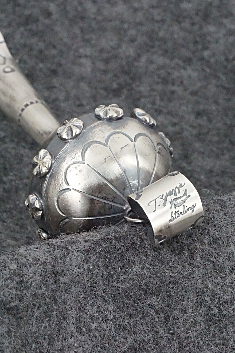 Sterling Silver Blossom Pendant - Tim Yazzie