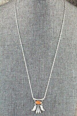 Spiny Oyster & Sterling Silver Necklace - Sharon McCarthy