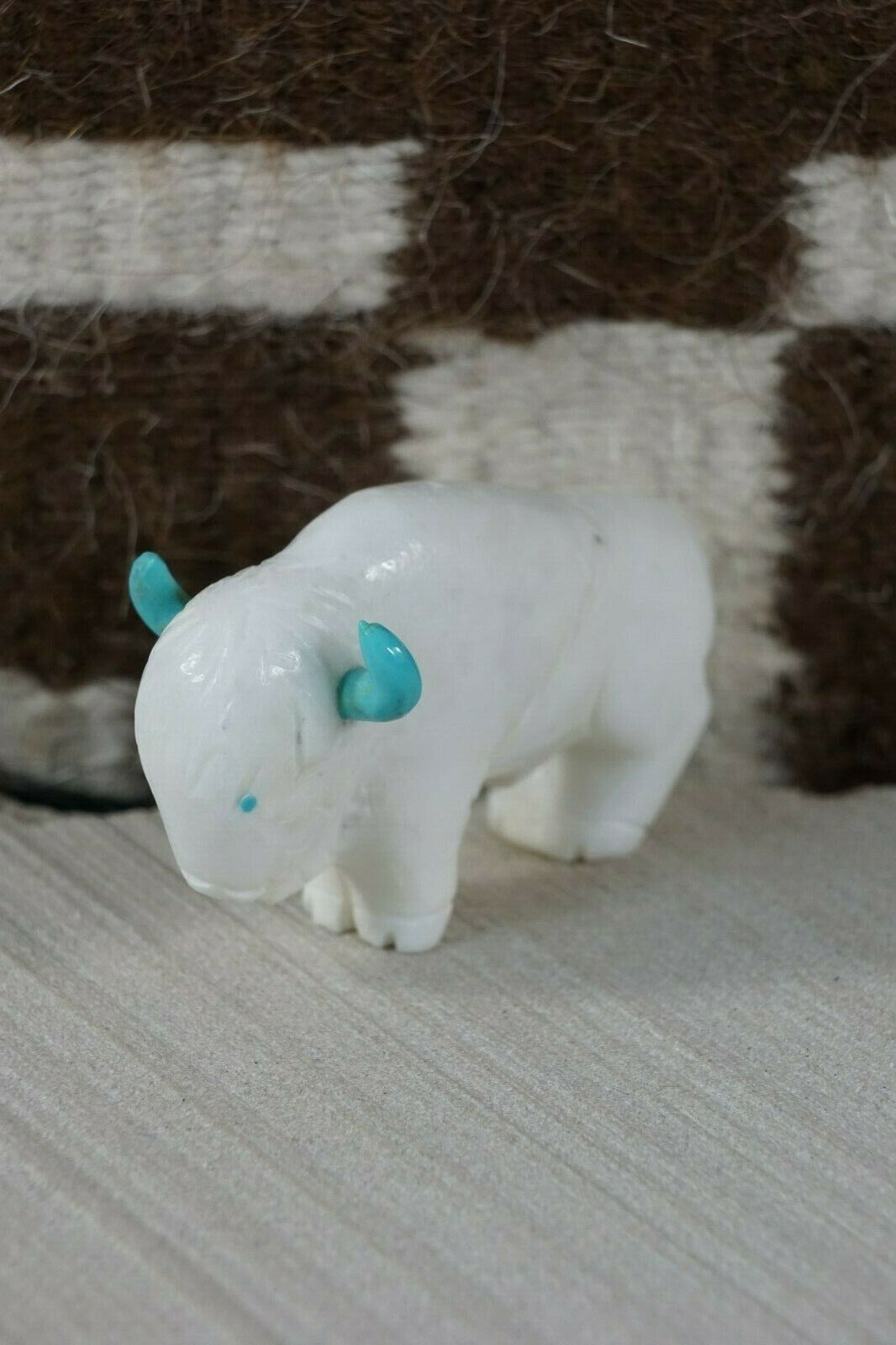 Buffalo Zuni Fetish Carving - Cody Nastacio - High Lonesome Trading