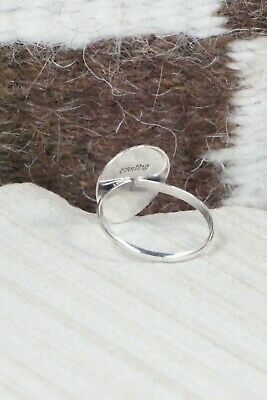 Turquoise & Sterling Silver Ring - Leta Parker - Size 8.75